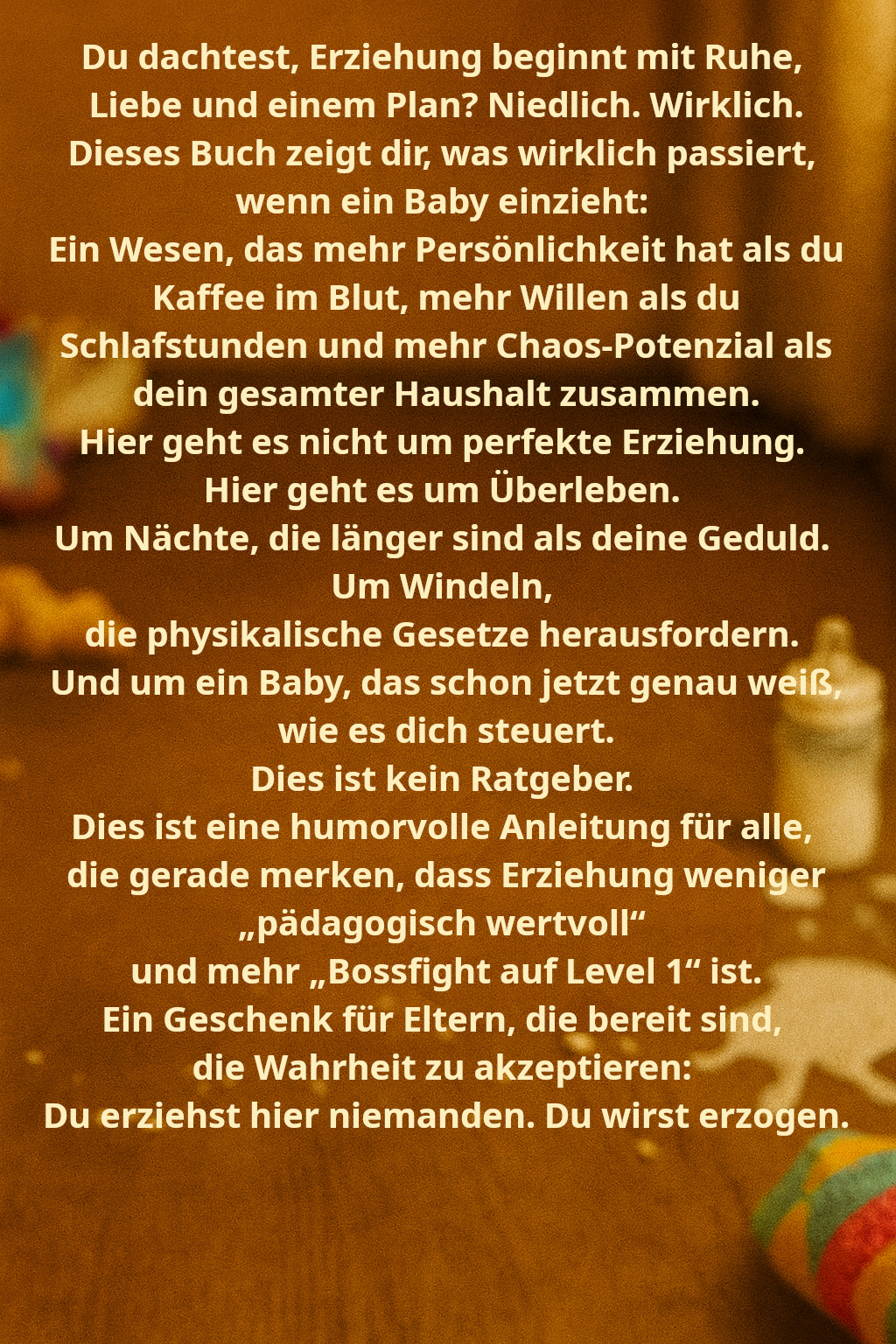 Erziehung für Anfänger – Backcover