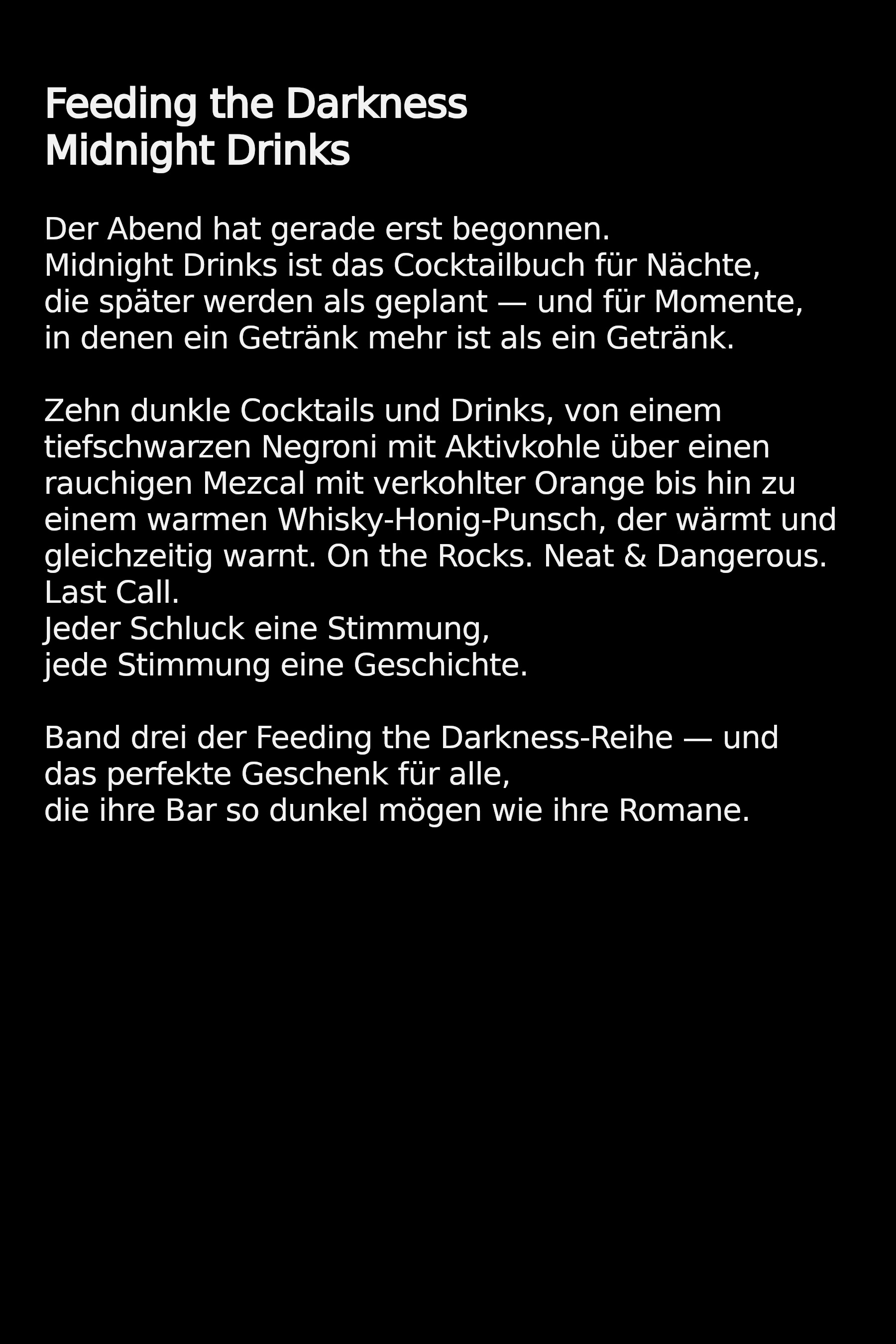 Feeding the Darkness Midnight Drinks – Backcover
