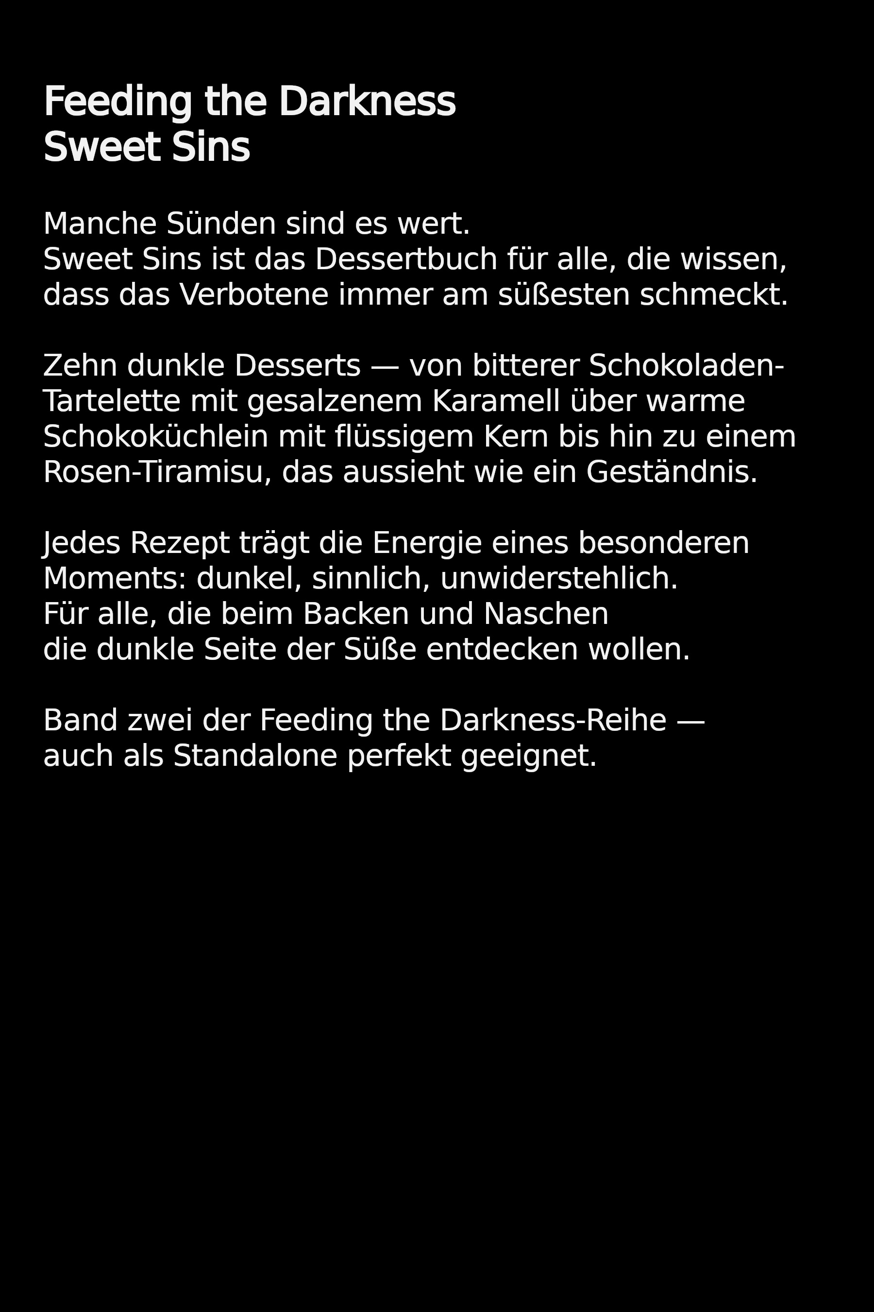 Feeding the Darkness Sweet Sins – Backcover