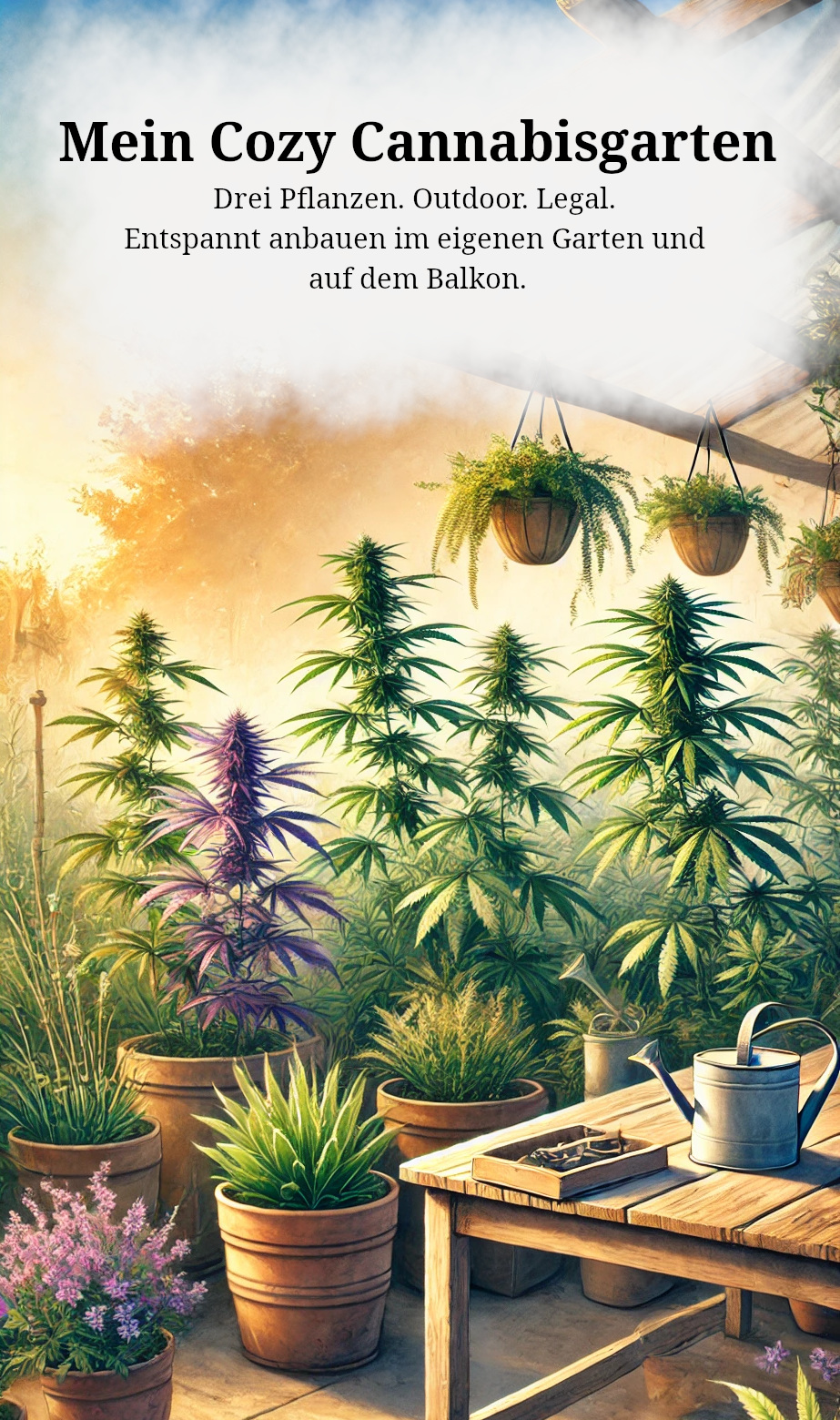 Mein Cozy Cannabisgarten – Frontcover