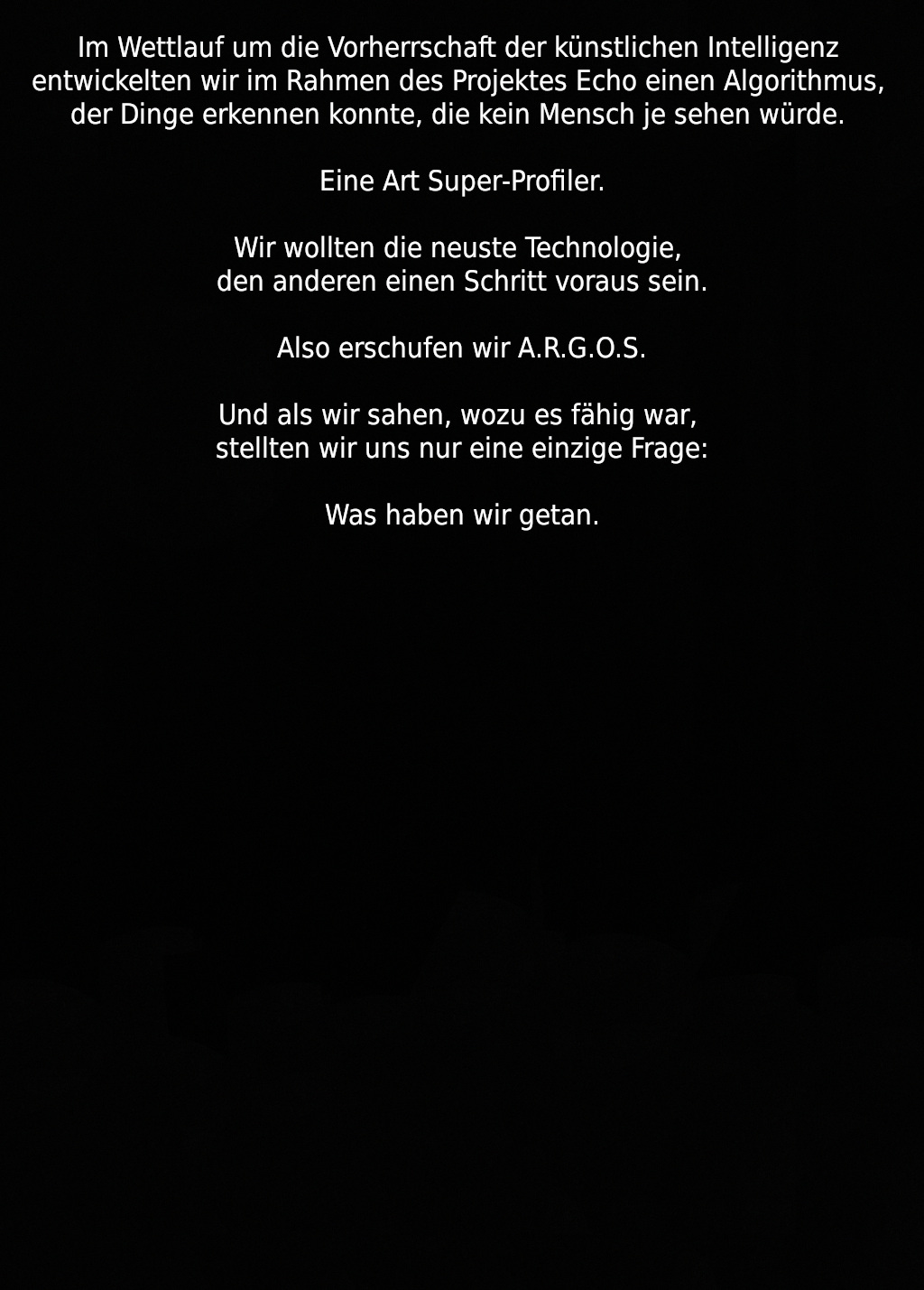 Projekt Echo – Backcover