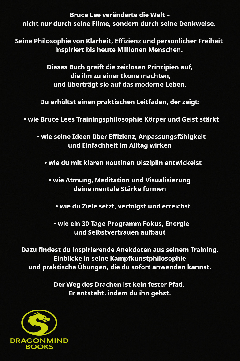 Der Weg des Drachen – Backcover